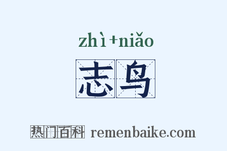 志鸟是什么意思的图片